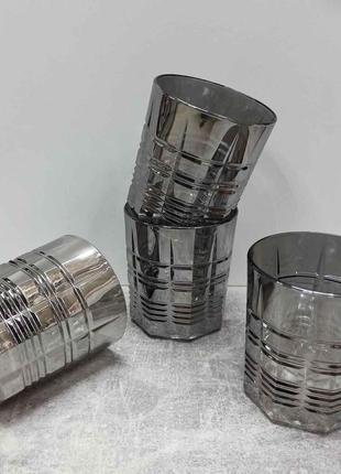 Набір низьких склянок 4 шт luminarc dallas shiny graphite 300 мл p9318