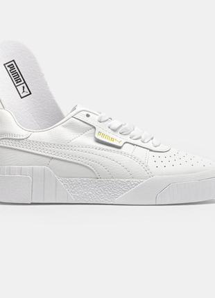 Женские кроссовки puma cali white5 фото