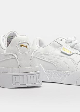 Женские кроссовки puma cali white8 фото