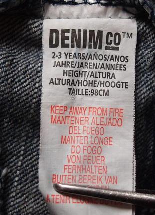 2-3 года, джинсовая юбка denim co, б/у.6 фото