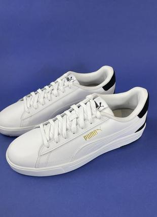 Мужские белые кожаные кеды puma serve pro 47 и 48 размер3 фото