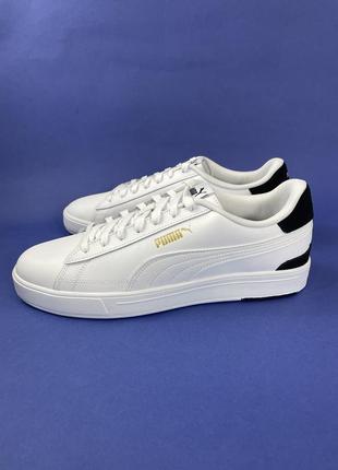 Мужские белые кожаные кеды puma serve pro 47 и 48 размер6 фото