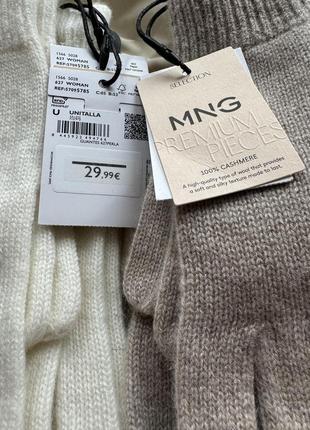Рукавички/перчатки/рукавиці mango 100% cashmere