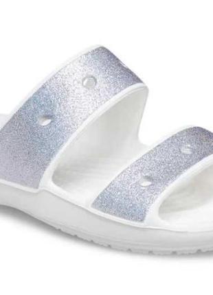 Шлепки classic crocs glitter sandal w7.w8.w9.w10
