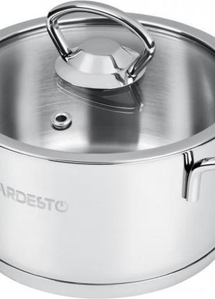 Кастрюля 1,2 л из нержавеющей стали luna ardesto ar0612s