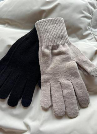 Рукавиці/перчатки/рукавички h&m 2 пальці реагують на екран телефону1 фото