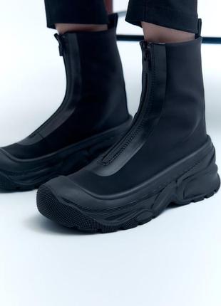 Ботинки из технической ткани с молнией5 фото