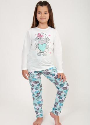 Гарна піжама для дівчат, красивая пижама для девочки, бавовняна піжама для дівчат