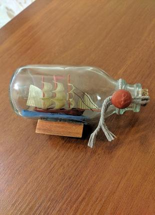 Сувенир фигурка корабль в бутылке2 фото