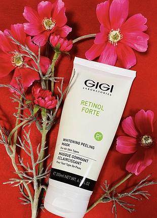 Gigi whitening peeling mask. джі джі. маска-гомаж. освітлювальна маска-скатка. розлив від 20g