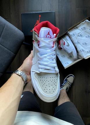 Nike air jordan 1 white red