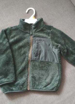 Куртка деми бомбер меховой кофта carter's (картерс), сша, мальчику девочке на 2-3 года