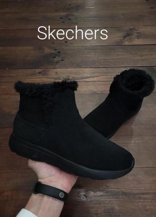 Кожаные женские ботинки skechers оригинал1 фото