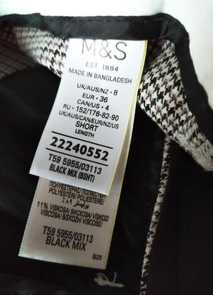 Классические брюки в гусиную лапку m&s3 фото