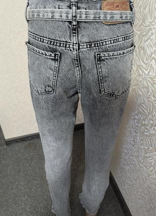 Модные джинсы мом графит3 фото