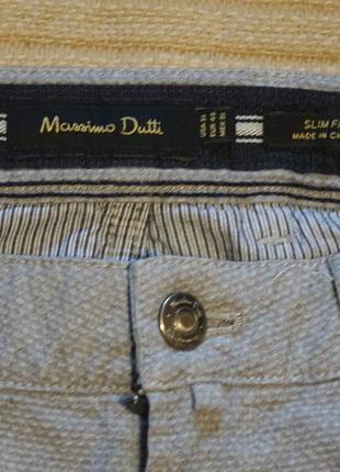Вузькі сірі меланжеві джинси низької посадки massimo dutti slim fit запалення 31r.3 фото