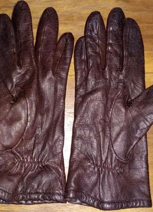 Шкіряні жіночі, рукавички демісезонні2 фото