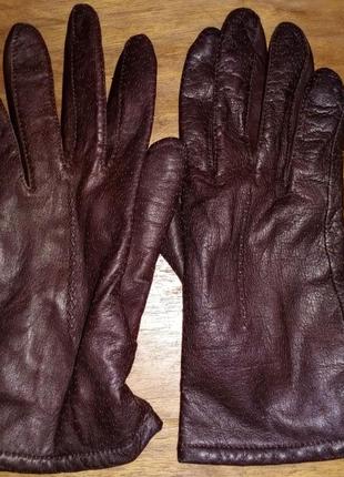 Шкіряні жіночі, рукавички демісезонні1 фото
