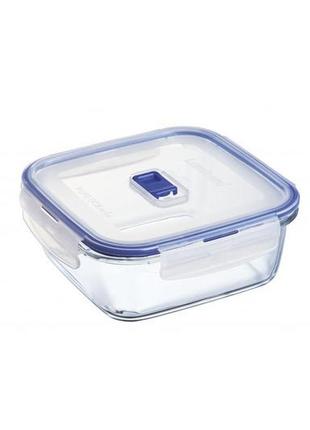 Ємність luminarc pure box active 0,38 л квадратна з кришкою p3550 lum