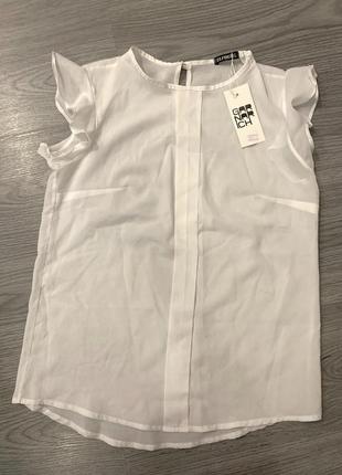 Блузка шифоновая garnarich s-m размер белая3 фото