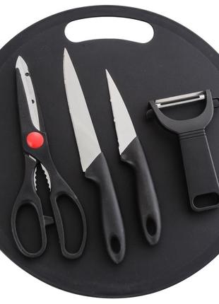 Набор ножей с доской 5 предметов bravo chef bc-5108/5
