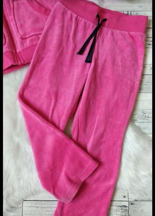 Спортивный костюм lupilu на девочку велюр розовый3 фото
