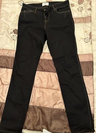 Джинсы сине-черные с лентой