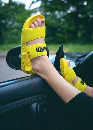 Сандали puma sandal yellow сандалі боссоножки босоніжки2 фото