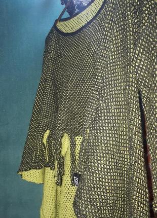 Новое дизайнерское асимметричное двустороннее вязаное туника платье кофта philomena christ.