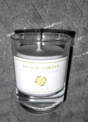 Rituals savage garden scented candle ароматична свічка, 25 гр.1 фото