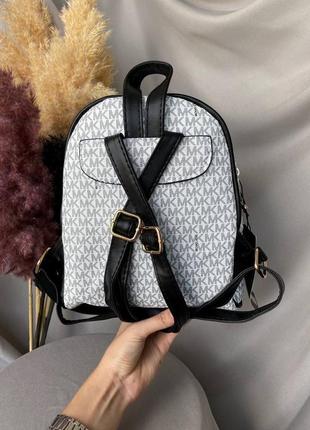 Женский рюкзак michael kors backpack white люкс качество3 фото