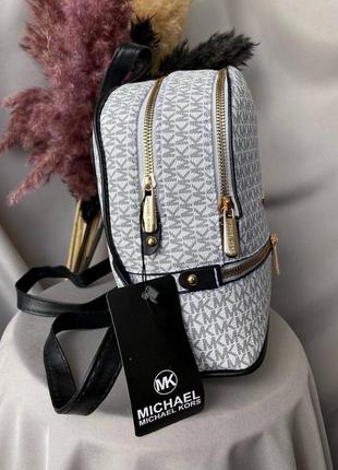 Женский рюкзак michael kors backpack white люкс качество2 фото