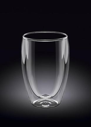 Склянка 300 мл wilmax thermo з подвійним дном 888733 wl