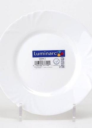 Тарелка десертная 19,5 см luminarc cadix круглая 4129 lum sp