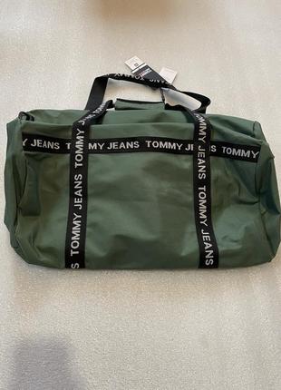 Новая сумка tommy hilfiger (томми tjm essential duffle green bag) с америки8 фото