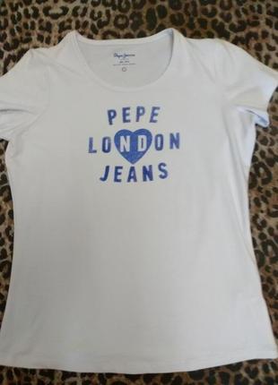 Білосніжна футболка pepe jeans жіноча