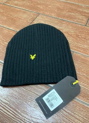 Оригинальная шапка lyle &amp; scott rib beanie he305cl черная