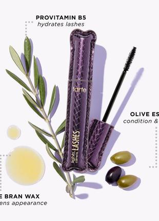 Поживна водостійка туш для об'єму вій tarte lights camera splashes 4-in-1 mascara 7 мл3 фото