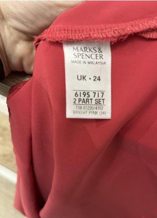 Брендовая блузка блуза майка топ р 56-58 бренд "marks&spencer"4 фото