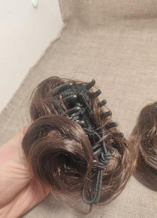 Резинка для волосся зі штучного краб зажим2 фото