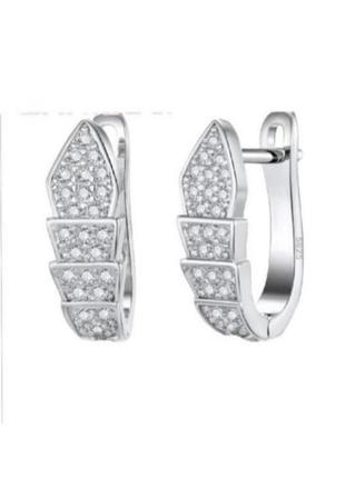 Серьги серебро silver original