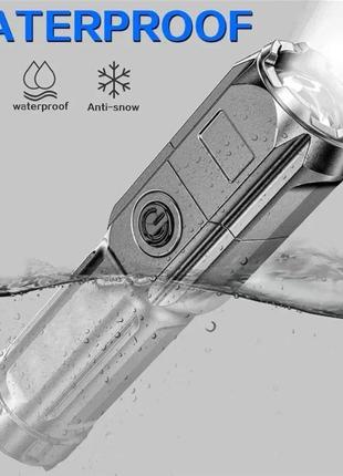 Фонарик фонарик светодиодный высокомощный usb перезарядка