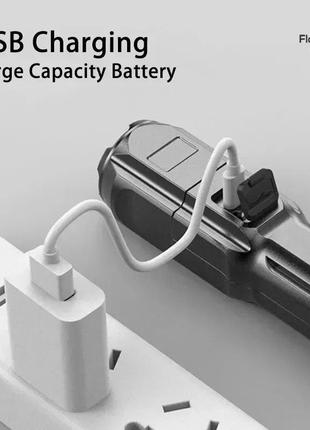 Фонарик фонарик светодиодный высокомощный usb перезарядка