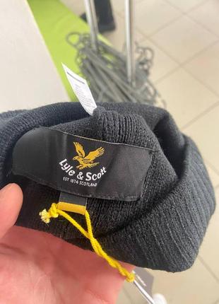 Оригинальные шапки lyle &amp; scott rib beanie, england9 фото