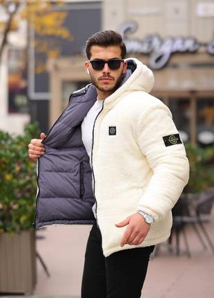 Двухсторонняя куртка stone island1 фото