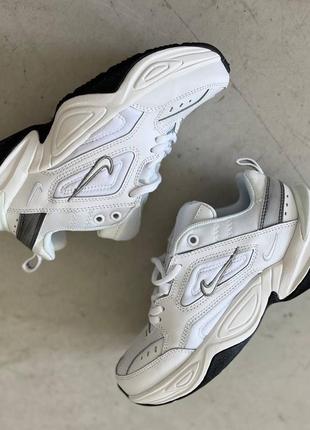 Nike m2k white silver essential кроссовки найк м2к текно10 фото