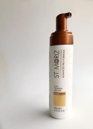 Автобронзатор-мус st.moriz advanced 5in1 tanning mousse medium 200 мл3 фото