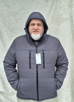 Мужская демисезонная куртка ровная4 фото