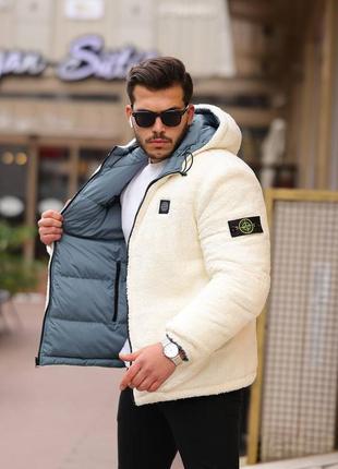 Двухсторонняя куртка stone island1 фото