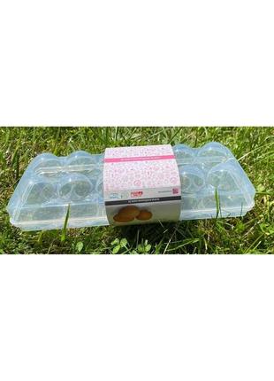 Лоток контейнер для зберігання яєць 12 шт 27,5*11*8 см ер-1401 фото